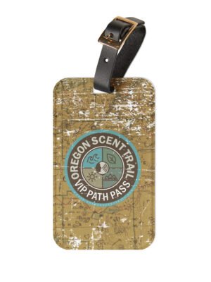 VIP Path Pass Leather Strap and Buckle Luggage Tag