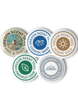Collectable Oregon Scent Trail Pin Button Set