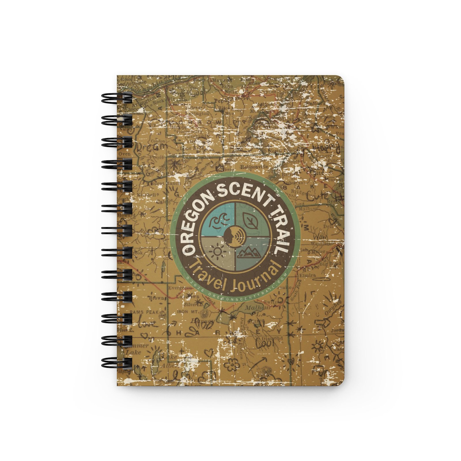 Oregon Scent Trail Spiral Bound Travel Journal